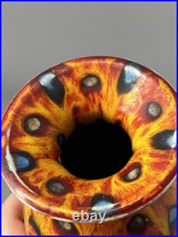 Anita Harris Studio Pottery Hot Coals Pattern Large 20cm Vase