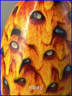 Anita Harris Studio Pottery Hot Coals Pattern Large 20cm Vase