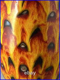 Anita Harris Studio Pottery Hot Coals Pattern Large 20cm Vase