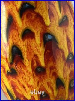 Anita Harris Studio Pottery Hot Coals Pattern Large 20cm Vase
