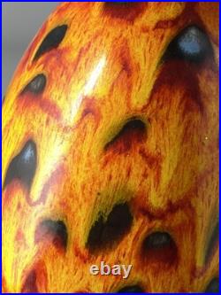 Anita Harris Studio Pottery Hot Coals Pattern Large 20cm Vase