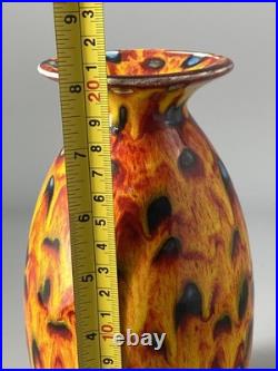 Anita Harris Studio Pottery Hot Coals Pattern Large 20cm Vase