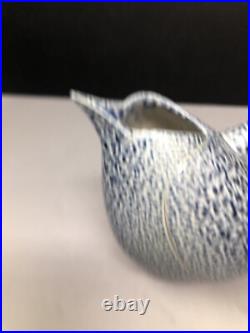 Anthony Theakston Studio Pottery Salt glazed Small Porcelain Bird Jug 11cm #2477