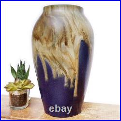 Antique French Vase Jean Pointu Signed Studio Art Pottery Large Glazed Stoneware