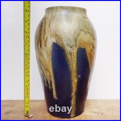 Antique French Vase Jean Pointu Signed Studio Art Pottery Large Glazed Stoneware