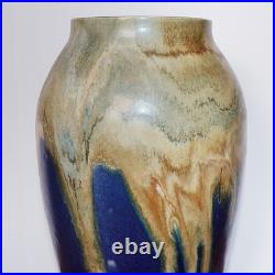 Antique French Vase Jean Pointu Signed Studio Art Pottery Large Glazed Stoneware