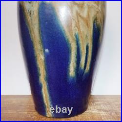 Antique French Vase Jean Pointu Signed Studio Art Pottery Large Glazed Stoneware