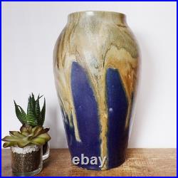 Antique French Vase Jean Pointu Signed Studio Art Pottery Large Glazed Stoneware