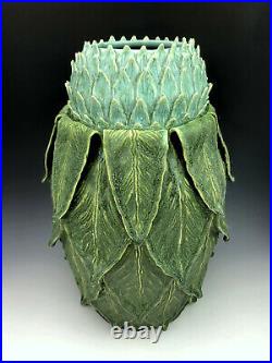 Artichoke Vase Odd Inc. Pottery by Jonathan White 11 1/2 tall 2020