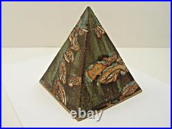 Artist Signed Studio Pottery Stoneware Pyramid Sculpture Ann Fung Artist Signed Studio Pottery Stoneware Pyramid Sculpture Ann Fung