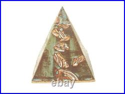 Artist Signed Studio Pottery Stoneware Pyramid Sculpture Ann Fung