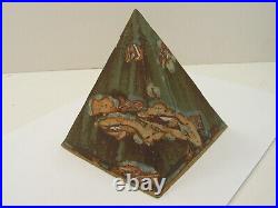 Artist Signed Studio Pottery Stoneware Pyramid Sculpture Ann Fung