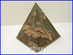 Artist Signed Studio Pottery Stoneware Pyramid Sculpture Ann Fung