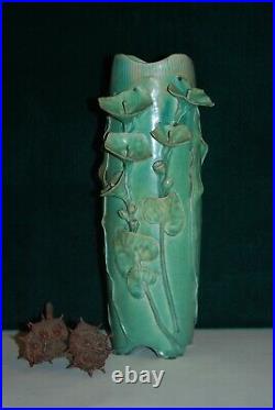 Arts And Crafts Style Flower Vase By San Diego Master Potter David Cuzick (#2)