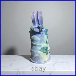 Ashley Howard Studio Pottery Handmade Bucket Vase. Signed Ashley Howard Studio Pottery Handmade Bucket Vase. Signed