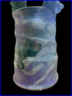Ashley Howard Studio Pottery Handmade Bucket Vase. Signed Ashley Howard Studio Pottery Handmade Bucket Vase. Signed