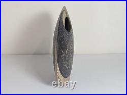 BEN ARNUP Pottery Free form Trompe L'oeil Optical Stoneware Vase Decorative Art