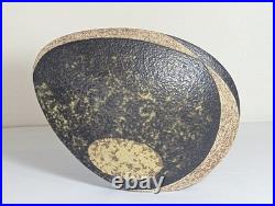 BEN ARNUP Pottery Free form Trompe L'oeil Optical Stoneware Vase Decorative Art