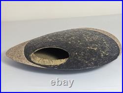 BEN ARNUP Pottery Free form Trompe L'oeil Optical Stoneware Vase Decorative Art
