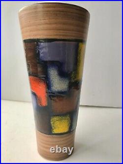 BITOSSI Aldo Londi Vetrata Vintage Mid Century Tapering Vase 1960s Ex. Con BITOSSI Aldo Londi Vetrata Vintage Mid Century Tapering Vase 1960s Ex. Con