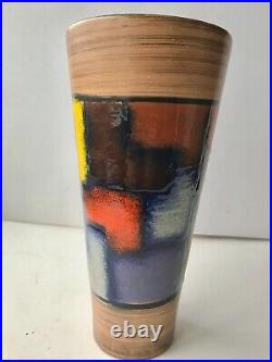 BITOSSI Aldo Londi Vetrata Vintage Mid Century Tapering Vase 1960s Ex. Con BITOSSI Aldo Londi Vetrata Vintage Mid Century Tapering Vase 1960s Ex. Con