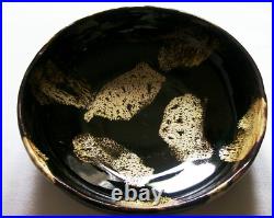 BS England Studio Art Pottery English Charger honeycomb brown ceramic bowl vgc