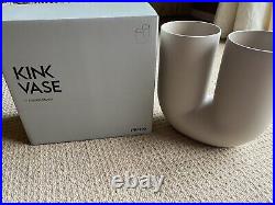 B/N Boxed Kink Vase By Earnest Studio. Danish Scandi / Muuto.com RRP £180