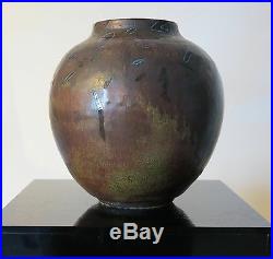 Ban Kajitani 1980s Modernist Japanese artist studio pottery vase Japan