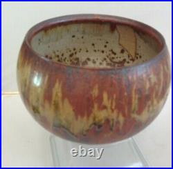 Barbara Cass-(wolstencroft) Arden-1921-92-copper Red Glazed Bowl Studio. Signed