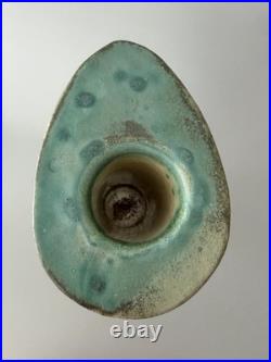 Barbara Dowling Sculptural Studio Pottery Vase Signed BD Abstract Modernist Form