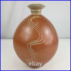 Barry Huggett Studio Pottery Vase 21cm High With Monogrammed Makers Mark