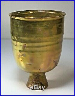 Beatrice Wood (1893-1998) Beato Golden Green Luster Pottery Vase