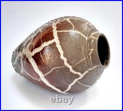 Beautiful Bruce Chivers Lustre Raku Glaze Studio Art Pottery 6.4 Vase
