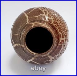 Beautiful Bruce Chivers Lustre Raku Glaze Studio Art Pottery 6.4 Vase