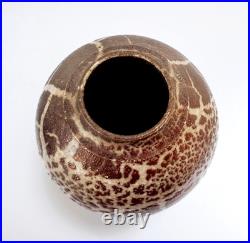 Beautiful Bruce Chivers Lustre Raku Glaze Studio Art Pottery 6.4 Vase