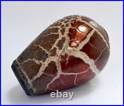 Beautiful Bruce Chivers Lustre Raku Glaze Studio Art Pottery 6.4 Vase