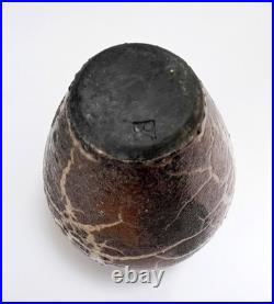 Beautiful Bruce Chivers Lustre Raku Glaze Studio Art Pottery 6.4 Vase