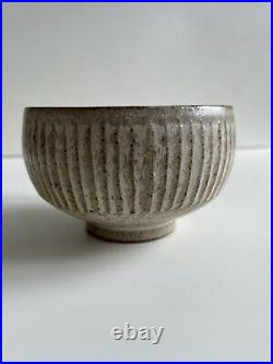 Beautiful David Leach Miniature Fluted Studio Pottery Bowl