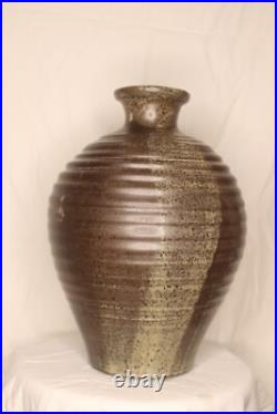 Beautiful Large Made In Cley Pottery Vase, approx. 25 cm diameter