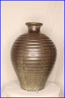 Beautiful Large Made In Cley Pottery Vase, approx. 25 cm diameter