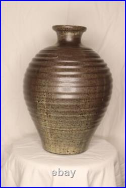 Beautiful Large Made In Cley Pottery Vase, approx. 25 cm diameter