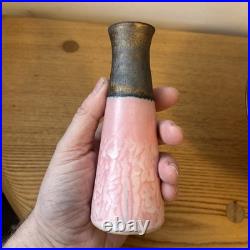 Beautiful Martin Silber Studio Pottery Bowl And Vase Pink Bronze Lucie Rie Style