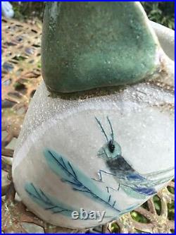 Beautiful Whimsical JILL FANSHAWE KATO Grasshopper Jug Studio Art Pottery Beautiful Whimsical JILL FANSHAWE KATO Grasshopper Jug Studio Art Pottery