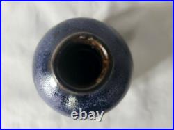 Beautiful studio pottery small vase, with lavender blue glaze Beautiful studio pottery small vase, with lavender blue glaze