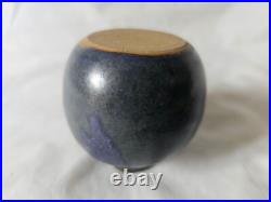 Beautiful studio pottery small vase, with lavender blue glaze Beautiful studio pottery small vase, with lavender blue glaze