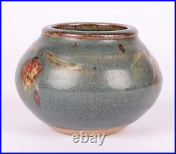 Bernard Howell Leach Studio Pottery Vase with Stylized Patterning