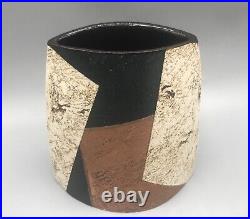 Bernard Irwin Studio Pottery Elliptical Vase