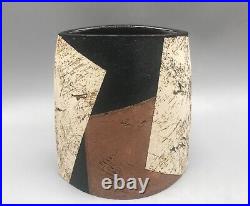 Bernard Irwin Studio Pottery Elliptical Vase