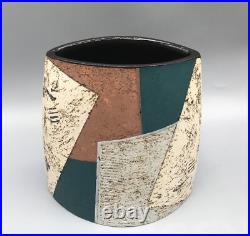 Bernard Irwin Studio Pottery Elliptical Vase Bernard Irwin Studio Pottery Elliptical Vase