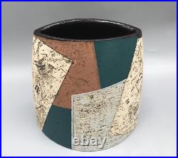 Bernard Irwin Studio Pottery Elliptical Vase Bernard Irwin Studio Pottery Elliptical Vase